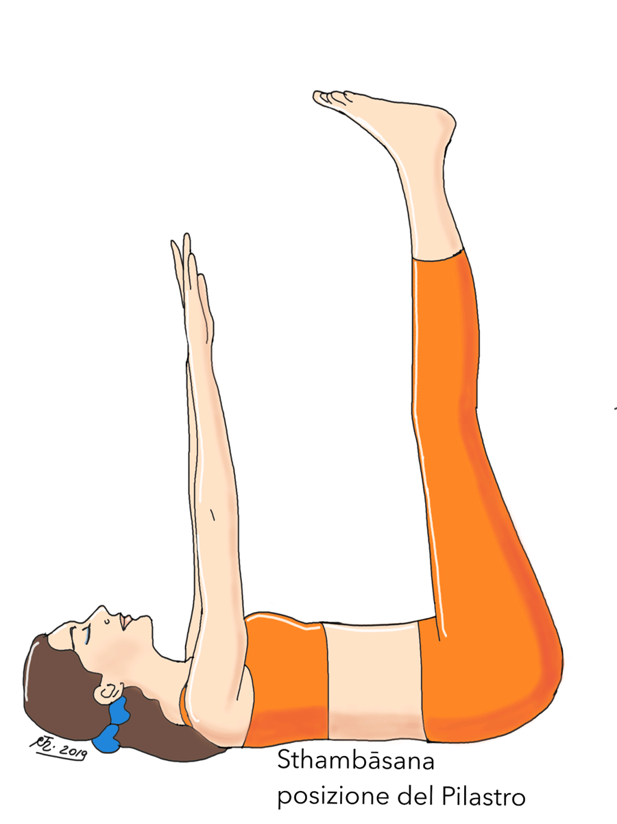 Stambhasana posizione yoga del pilastro | Ayurvedic Point©