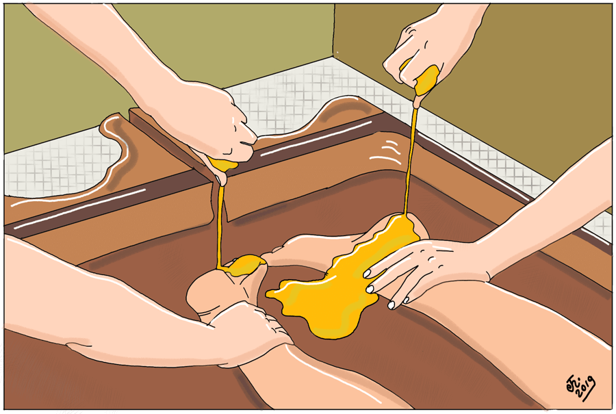 trattamento ayurvedico Pizichilly - Bagno d’olio