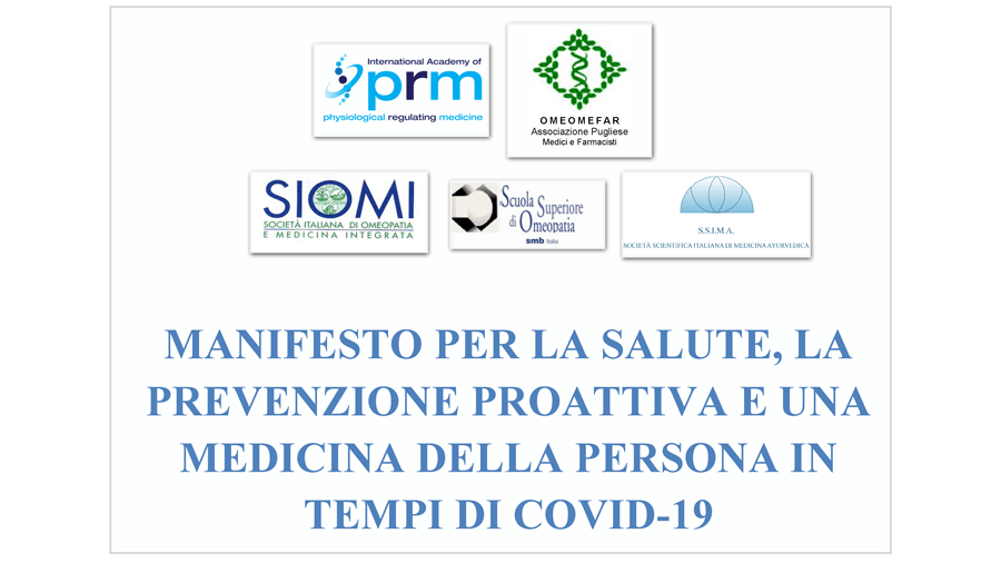 Manifesto per la salute in tempi di COVID-19 delle associazioni di Medicina Complementare e Tradizionale | Ayurvedic Point©, Milano