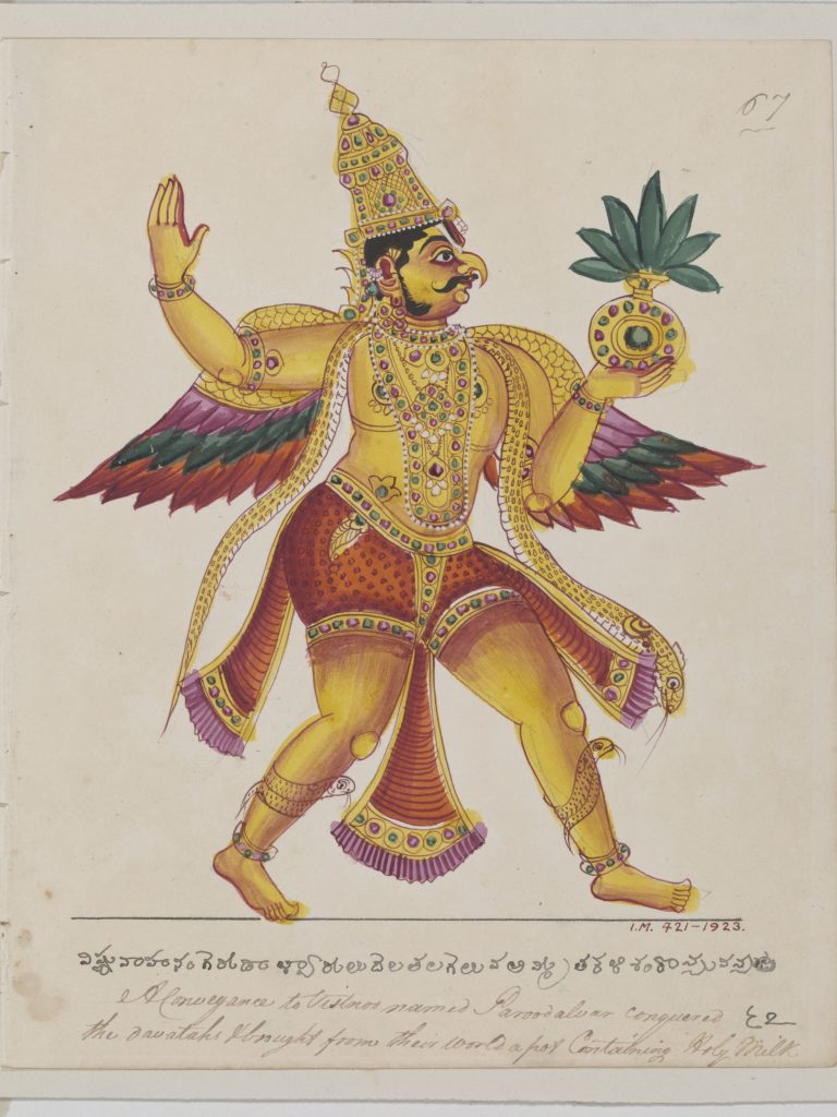 Garuda returning with the vase of Amrita - Victoria & Albert Museum, London