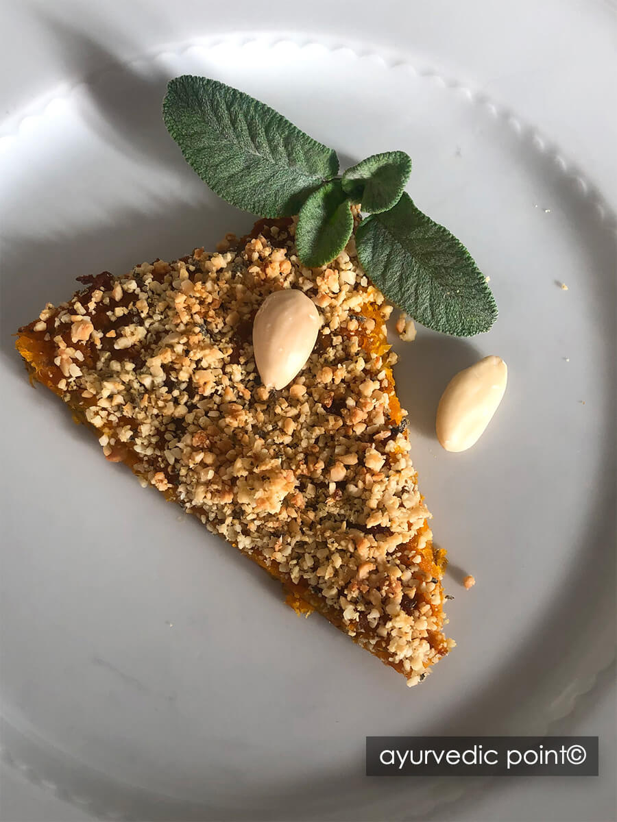 Tortino Di Zucca E Porro Gratinato - Ricetta Ayurvedica Vegetariana | Ayurvedic Point©, Milano