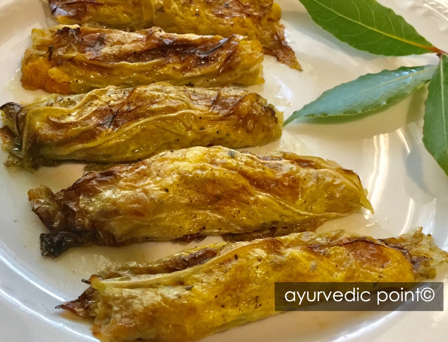 Involtini di verza e zucca | Ricetta ayurvedica vegetariana