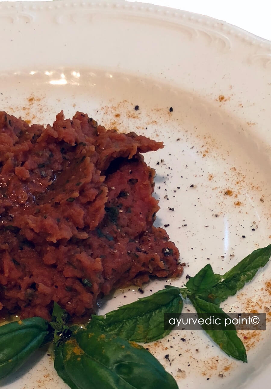 Hummus di ceci e barbabietola | Ricetta ayurvedica - Ayurvedic Point©, Milano